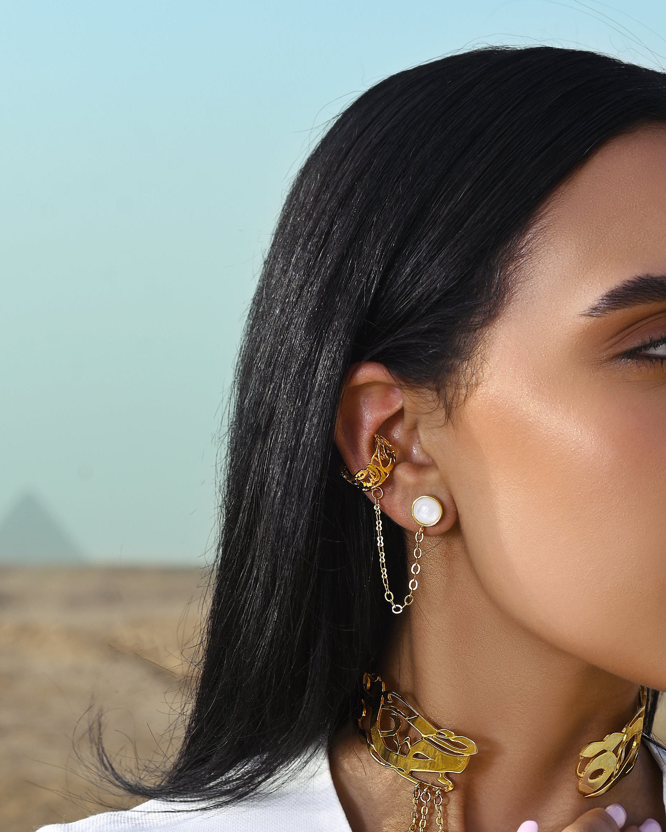 Euphoria Asymmetrical Pearl Earrings