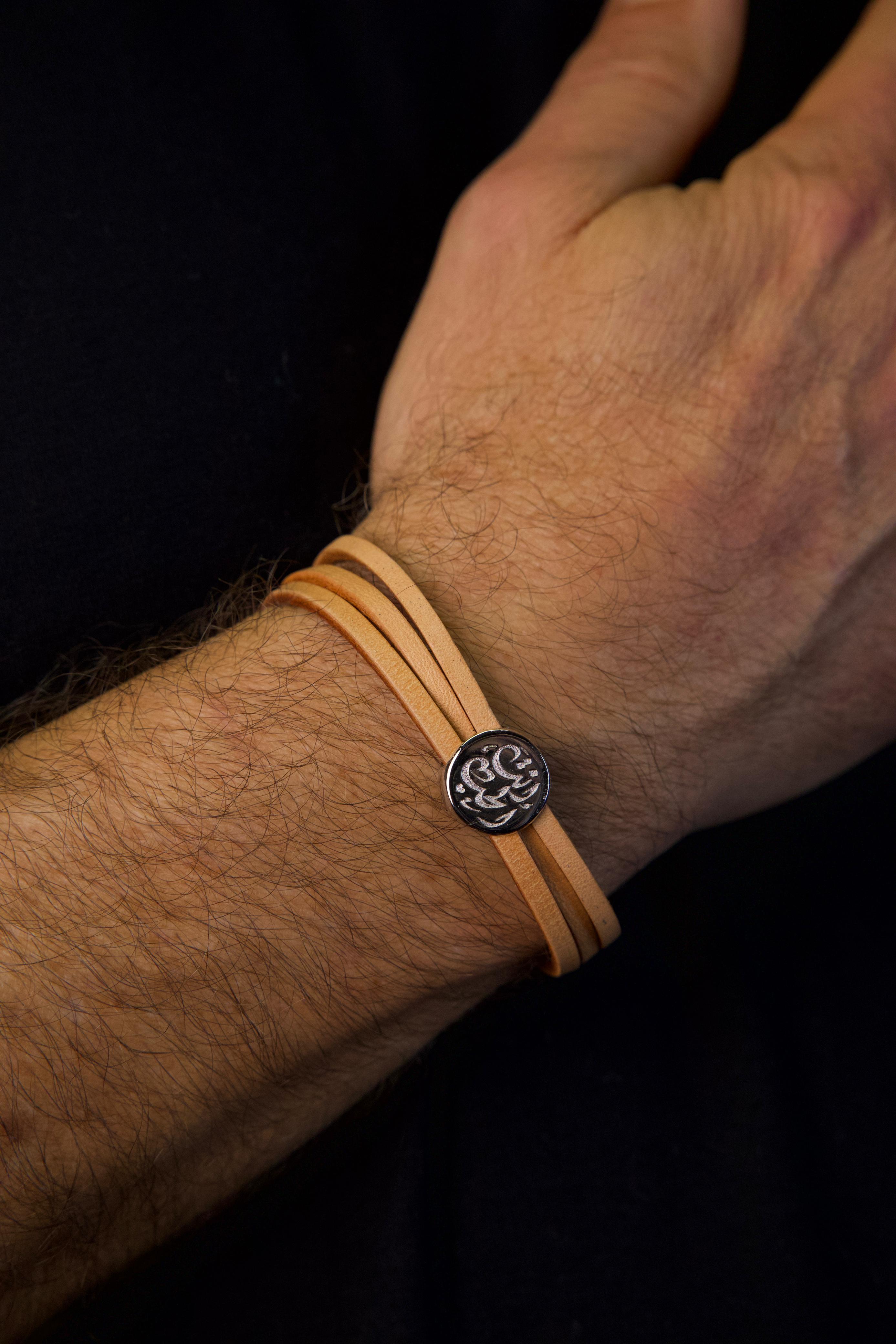 Hubb Mens Sterling Silver Bracelet